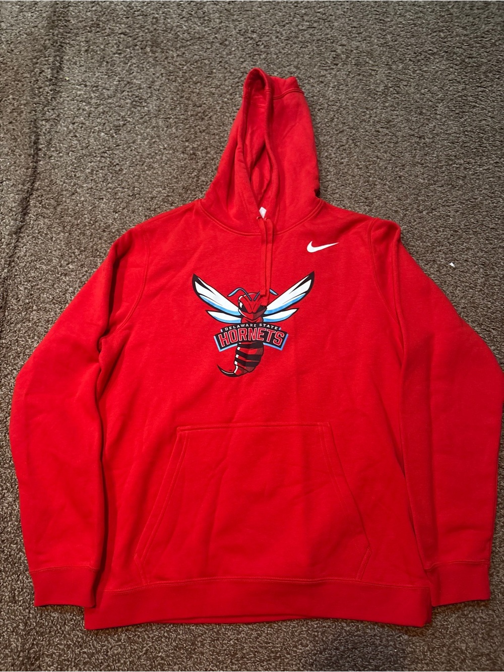 Nike NBA Basketball Charlotte Hornets Red Hooded Sweatshirt Men's Size L